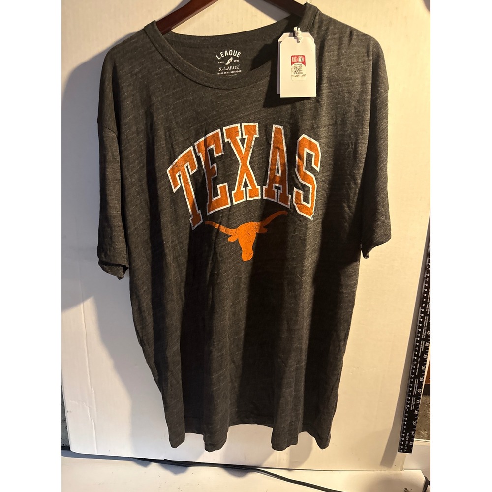 League 91 University of Texas Longhorns T-Shirt Mens XL Gray Heather NWT - Picture 2 of 5